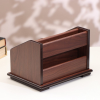 Органайзер 4 секции, 2 выдвижных ящика, серия Орех с кантом темным, микс 14*19 Органайзер 4 секции, 2 выдвижных ящика, серия Орех с кантом темным, микс 14*19