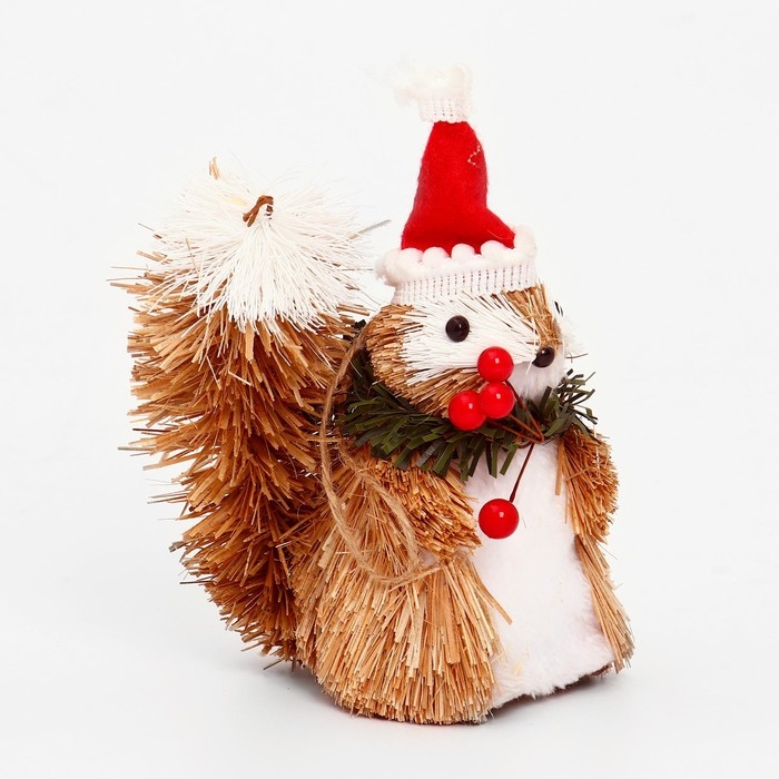 Декоративная подвеска &laquo;Белочка в новогоднем колпаке&raquo; 12 &times; 7 &times; 15 см