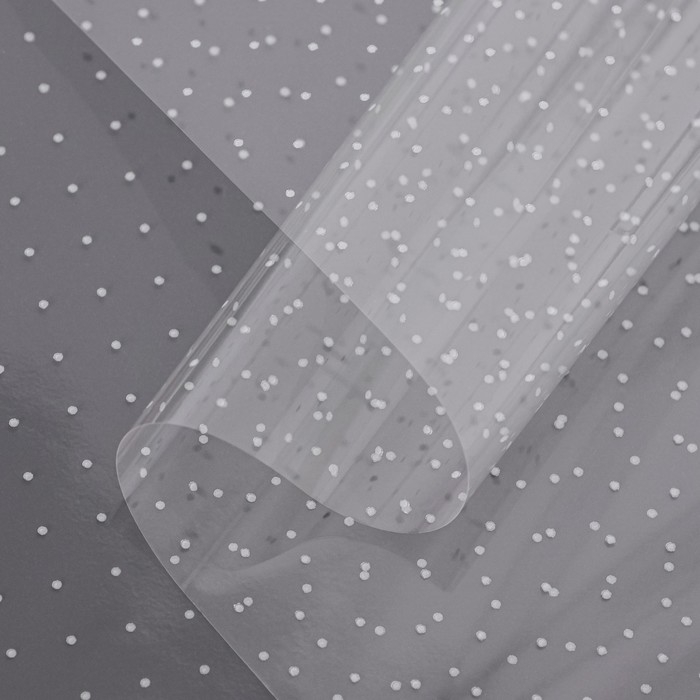 Пленка цветная с белым рисунком точки 100см х 9м 350г