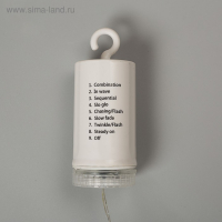 Светодиодная фигура &laquo;Салют&raquo; 20 см, роса, батарейки ААх4 (не в комплекте), 8 режимов, свечение зелёное и розовое