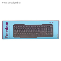 Клавиатура Perfeo FREEDOM PF-5191, беспроводная, мембранная, USB, 1xAA (нет в компл), чёрная