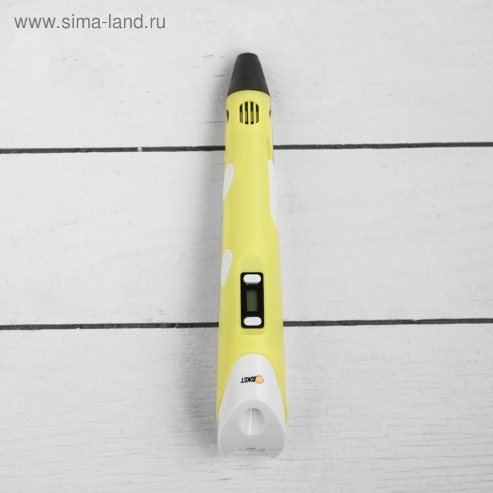3D ручка 3Dali Plus (KIT FB0021Y), ABS и PLA, желтая (+ трафарет и пластик)