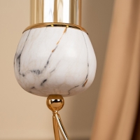 Подсвечник металл, стекло &laquo;Сплетение&raquo; на 4 свечи 47 х 10 х 28 см