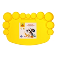 Коврик для творчества 345х230 мм "Мульти-Пульти", силиконовый, желтый Коврик для творчества 345х230 мм "Мульти-Пульти", силиконовый, желтый