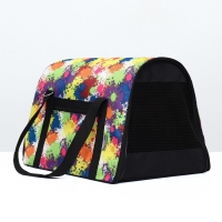 Сумка - переноска для животных "Принт", размер M, 43 х 27 х 30 см, клаксы Сумка - переноска для животных "Принт", размер M, 43 х 27 х 30 см, клаксы