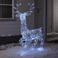 Светодиодная фигура &laquo;Олень&raquo; 100 &times; 140 &times; 50 см, металл, 31 В, свечение белое