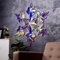 Светодиодная фигура &laquo;Снежинка&raquo; 80 &times; 80 см, пластик, 220 В, 8 режимов, свечение тёплое белое