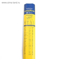 Щетка стеклоочистителя Goodyear FRAMELESS, 27"/ 700 мм, бескаркасная, мультикрепление Щетка стеклоочистителя Goodyear FRAMELESS, 27"/ 700 мм, бескаркасная, мультикрепление