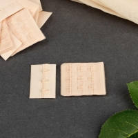 Застёжка для бюстгальтера, 3 ряда 3 крючка, 4,6 &times; 2,7 см, 4,6 &times; 5 см, 10 шт, цвет бежевый