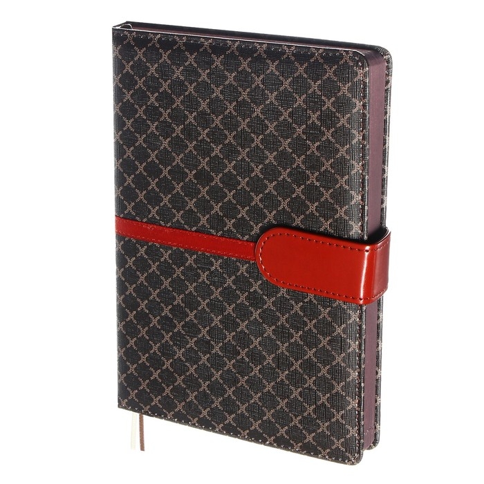 Ежедневник датированный 2024 A5 176 листов, deVENTE.Chelsea, твёрдая обложка из искусственной кожи, коричневый срез, магнитный хлястик, ляссе, кремовый блок 70 г/м2, коричневый Ежедневник датированный 2024 A5 176 листов, deVENTE.Chelsea, твёрдая обложка из искусственной кожи, коричневый срез, магнитный хлястик, ляссе, кремовый блок 70 г/м2, коричневый