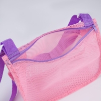 Сумка пляжная детская для девочки, 24х20х10 см, для песочницы, цвет розовый Сумка пляжная детская для девочки, 24х20х10 см, для песочницы, цвет розовый