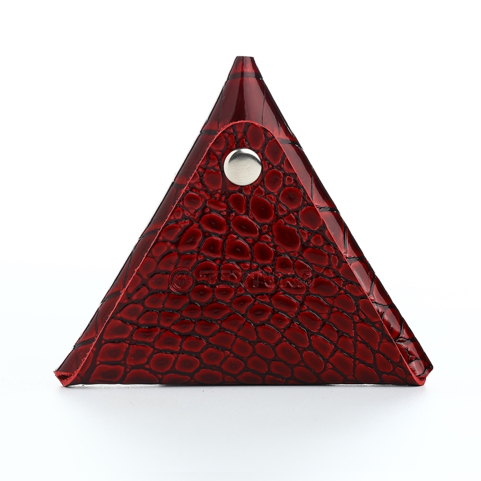 Монетница на кнопке TEXTURA, цвет бордовый Монетница на кнопке TEXTURA, цвет бордовый