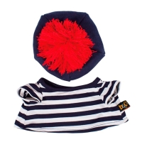 Мягкая игрушка «Басик в тельняжке и берете», 19 см Мягкая игрушка «Басик в тельняжке и берете», 19 см