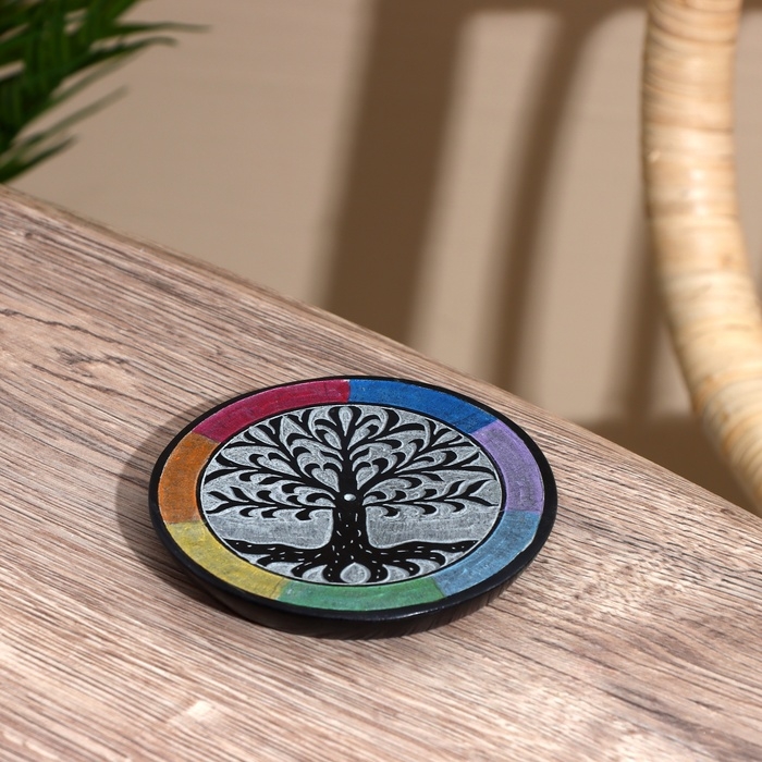 Подставка под благовония Подставка под благовония "Древо" камень 10 см