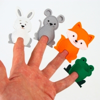 Настольный театр &laquo;Набор 5 в 1: Колобок, Репка, Курочка Ряба, Теремок, Маша и медведь&raquo;