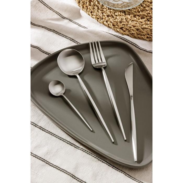 Столовые приборы из нержавеющей стали Magistro &laquo;Фолк&raquo;, 4 предмета, цвет серебряный