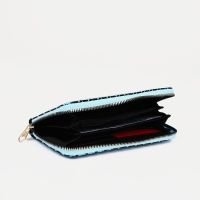 Кошелёк на молнии, цвет чёрный/бирюзовый Кошелёк на молнии, цвет чёрный/бирюзовый