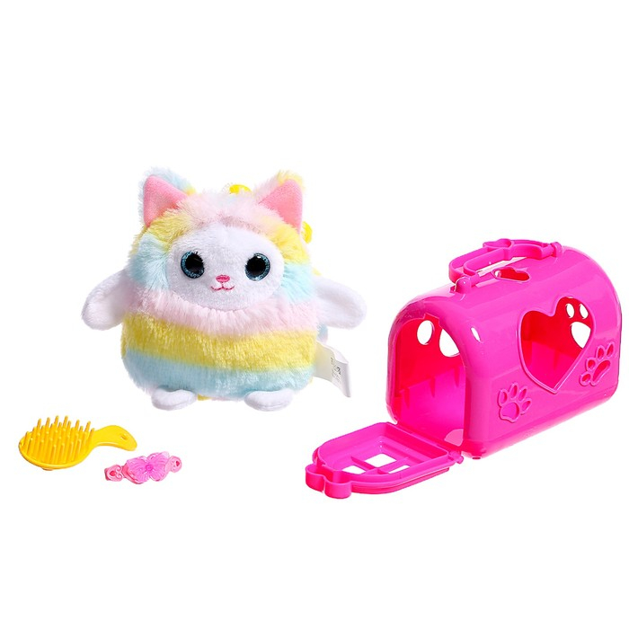 Мягкая игрушка &laquo;Лучший друг&raquo; в переноске, с аксессуарами, МИКС