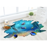 Наклейка интерьерная 3D "Море" на стену, 90 х 60 см, влагостойкая, ПВХ Наклейка интерьерная 3D "Море" на стену, 90 х 60 см, влагостойкая, ПВХ