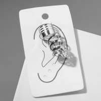 Серьги &laquo;Каффы&raquo; набор 3 шт, узор, цвет серебро