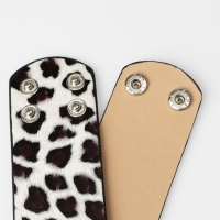 Браслет кожа «Сафари» леопард, широкий, цвет коричнево-белый, 23,5 см Браслет кожа «Сафари» леопард, широкий, цвет коричнево-белый, 23,5 см