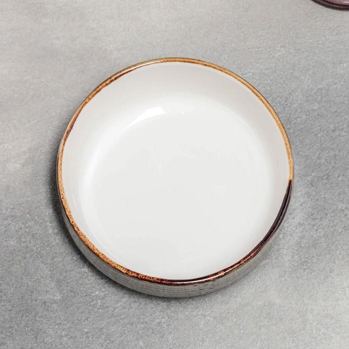 Миска фарфоровая штабелируемая &laquo;Суприм&raquo;, 450 мл, d=14 см, цвет серый