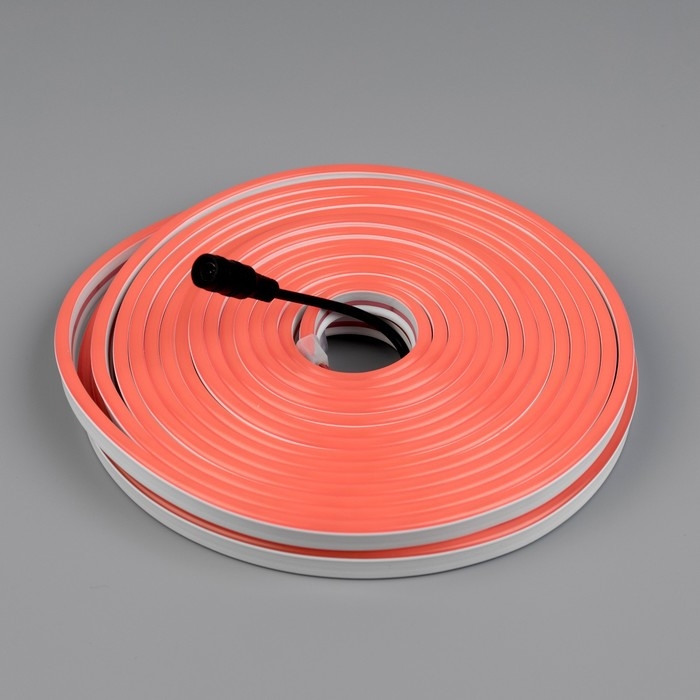 Гибкий неон Luazon Lighting 6 &times; 12 мм, IP65, 10 м, SMD2835, 120 LED/м, 12 В, свечение розовое