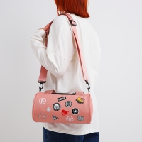 Сумка молодёжная на молнии, цвет розовый Сумка молодёжная на молнии, цвет розовый