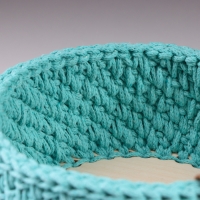 Корзинка "Малышка", 16 х 7,5 см, мятный, хлопок Корзинка "Малышка", 16 х 7,5 см, мятный, хлопок