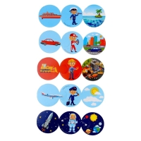 Пазлы логические 3 в 1 &laquo;Транспорт и профессии&raquo;