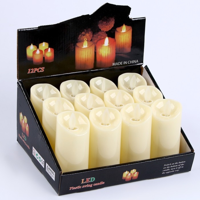 Свеча светодиодная &laquo;Пламя&raquo;, горит жёлтым