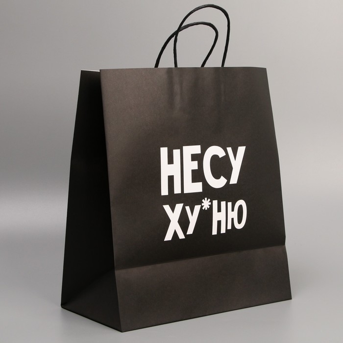 Пакет подарочный крафтовый, упаковка, &laquo;Неси неси&raquo;, 28 х 32 х 15 см
