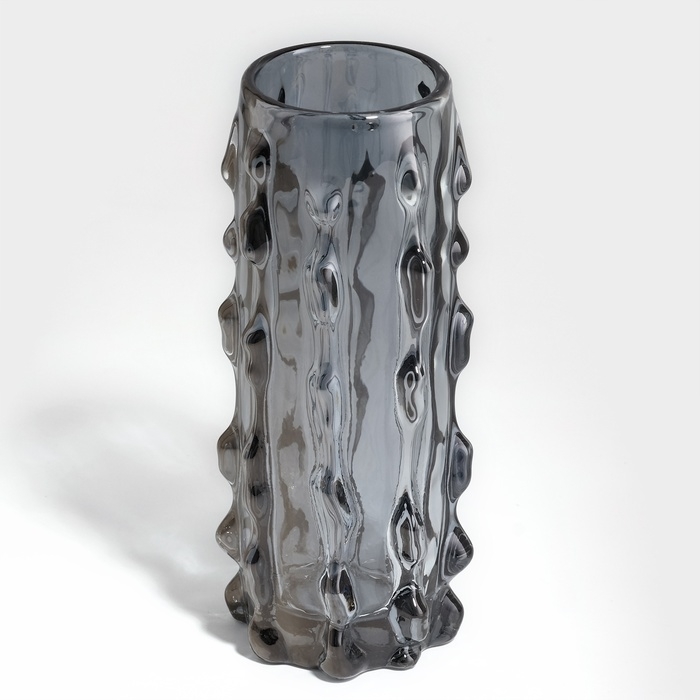 Ваза для цветов &laquo;Джорджия&raquo; из прозрачного черного стекла 18 х 6 х 6 см