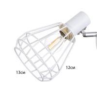 Бра с переключателем на проводе "Хлоя" Е14 40Вт белый 19х10х18см Бра с переключателем на проводе "Хлоя" Е14 40Вт белый 19х10х18см