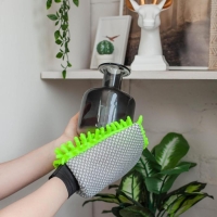 Варежка для уборки для сложных загрязнений Raccoon, 22&times;15 см, микрофибра букли двухсторонняя