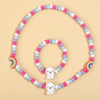 Бижутерия «Веселись на всю» набор для девочек: браслет и бусы, 7 х 9 см Бижутерия «Веселись на всю» набор для девочек: браслет и бусы, 7 х 9 см