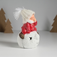 Сувенир керамика свет "Малыш-ангел в красном, на новогоднем шарике" 12,8х8,5х17 см Сувенир керамика свет "Малыш-ангел в красном, на новогоднем шарике" 12,8х8,5х17 см