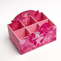 Органайзер для хранения мелочей "Балерина" 6 отделений, 18,7х12,5х12,5 см Органайзер для хранения мелочей "Балерина" 6 отделений, 18,7х12,5х12,5 см