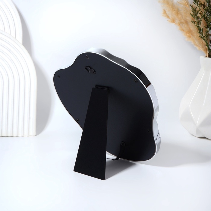 Зеркало настольное «Волны», зеркальная поверхность 15 × 16 см, цвет серебристый Зеркало настольное «Волны», зеркальная поверхность 15 × 16 см, цвет серебристый