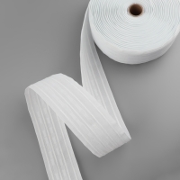 Шторная лента классическая, матовая, 6 см, 50 ± 1 м, цвет белый Шторная лента классическая, матовая, 6 см, 50 ± 1 м, цвет белый