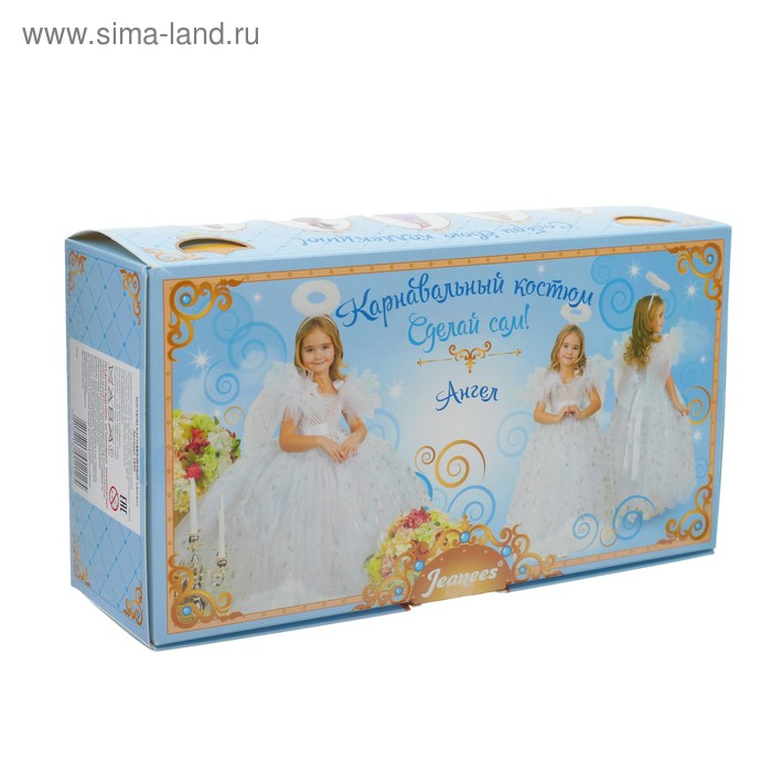 Карнавальный костюм &laquo;Ангел&raquo;, сделай сам, корсет, ленты, брошки, аксессуары