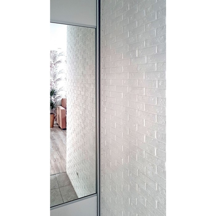 Гипсовая плитка &laquo;Барселона&raquo; усиленная, 1 кв м, 90 шт, Белый