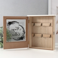 Ключница дерево 6 крючков "Веточки с цветами" 6х20,7х26,5 см Ключница дерево 6 крючков "Веточки с цветами" 6х20,7х26,5 см