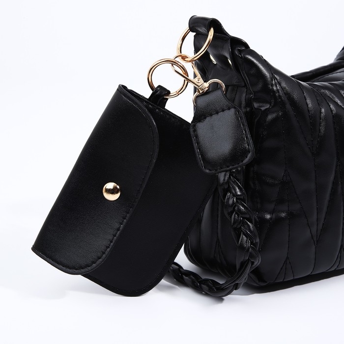 Сумка кросс-боди на молнии, цвет чёрный Сумка кросс-боди на молнии, цвет чёрный