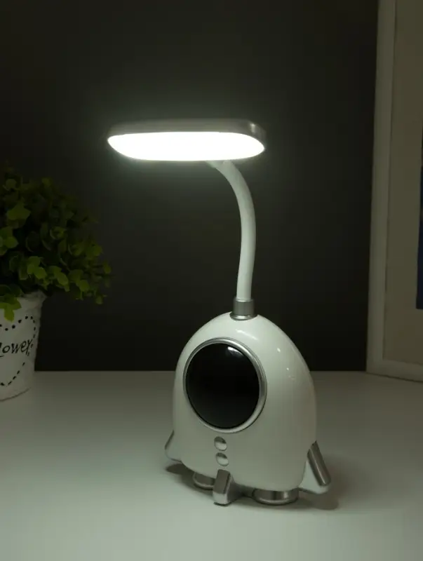 Ночник карандашница "Ракета" 6хLED 3Вт 5V USB АКБ 2 режима 7х11х27 см