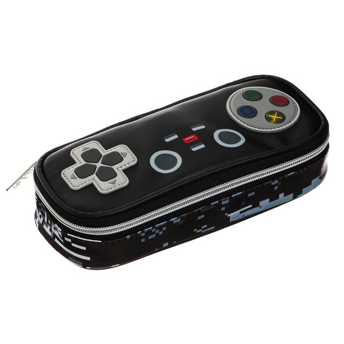 Пенал-футляр, 40 х 205 х 95 мм с откидной планкой, кожзам, deVENTE, GAME 7010217