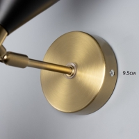 Бра "Мурано" 2хЕ27 40Вт черно-золотой 16х26х40 см Бра "Мурано" 2хЕ27 40Вт черно-золотой 16х26х40 см