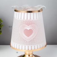 Аромасветильник сенсорный "Сердце" G9 35Вт золото 13х13х20 см RISALUX Аромасветильник сенсорный "Сердце" G9 35Вт золото 13х13х20 см RISALUX