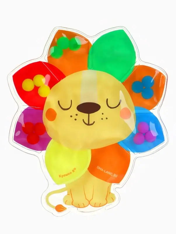 Развивающий сортер - сквиш для малышей &laquo;Лев&raquo;, в пакете Крошка Я