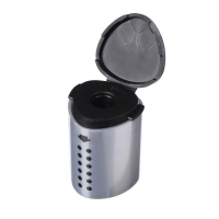 Точилка 1 отверстие с контейнером Faber-Castell Grip 2001, серебряная